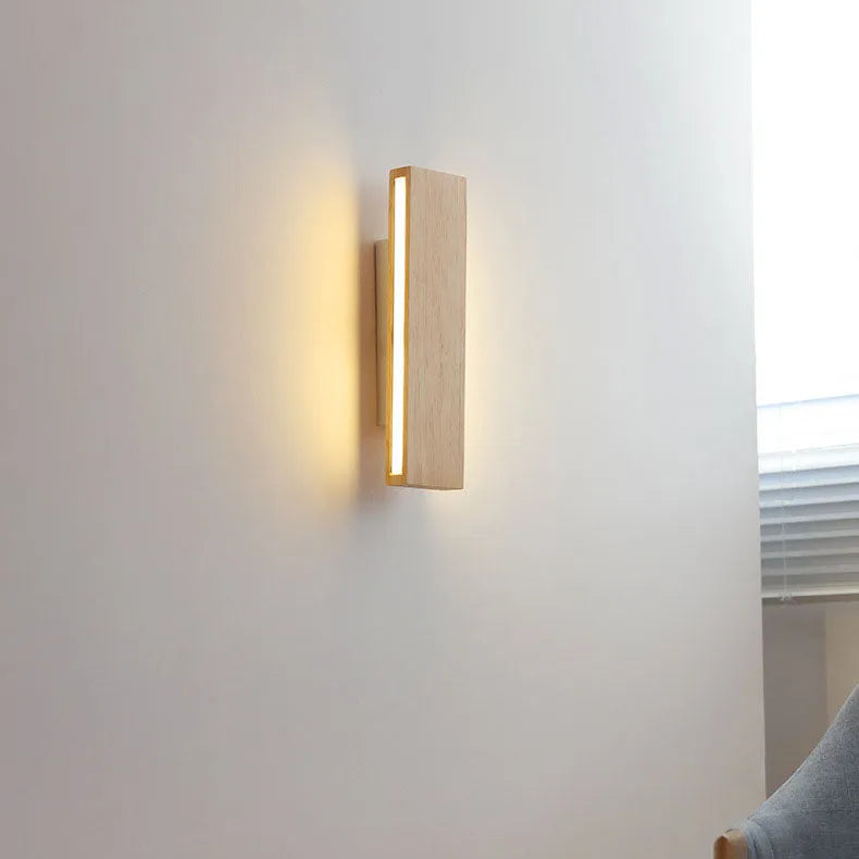 Minimalist Rotatable LED Wall Lamp in Japanese Style