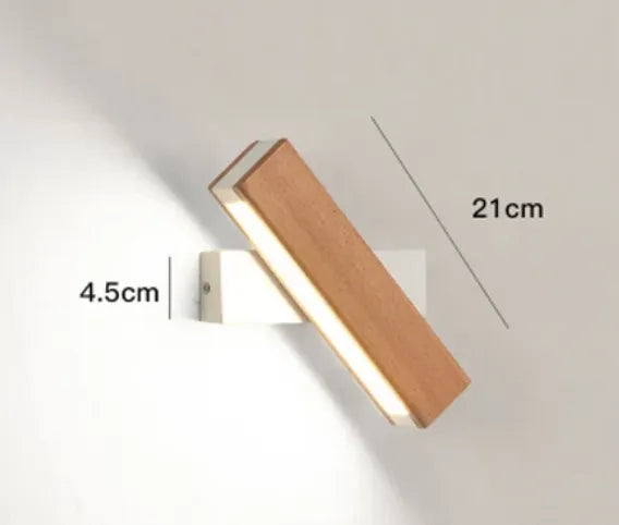 Minimalist Rotatable LED Wall Lamp in Japanese Style