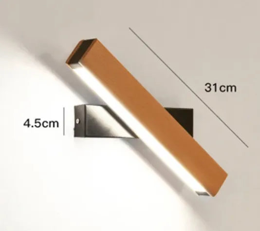 Minimalist Rotatable LED Wall Lamp in Japanese Style