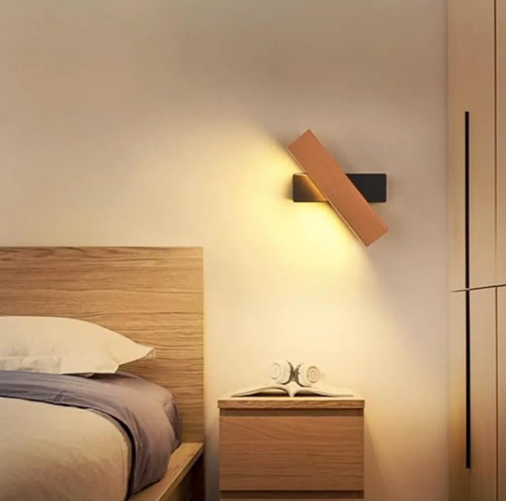 Minimalist Rotatable LED Wall Lamp in Japanese Style