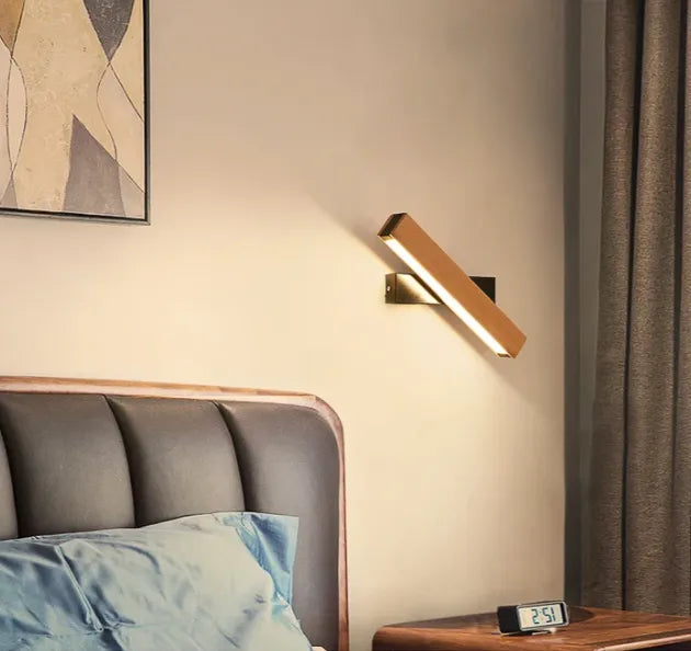 Minimalist Rotatable LED Wall Lamp in Japanese Style