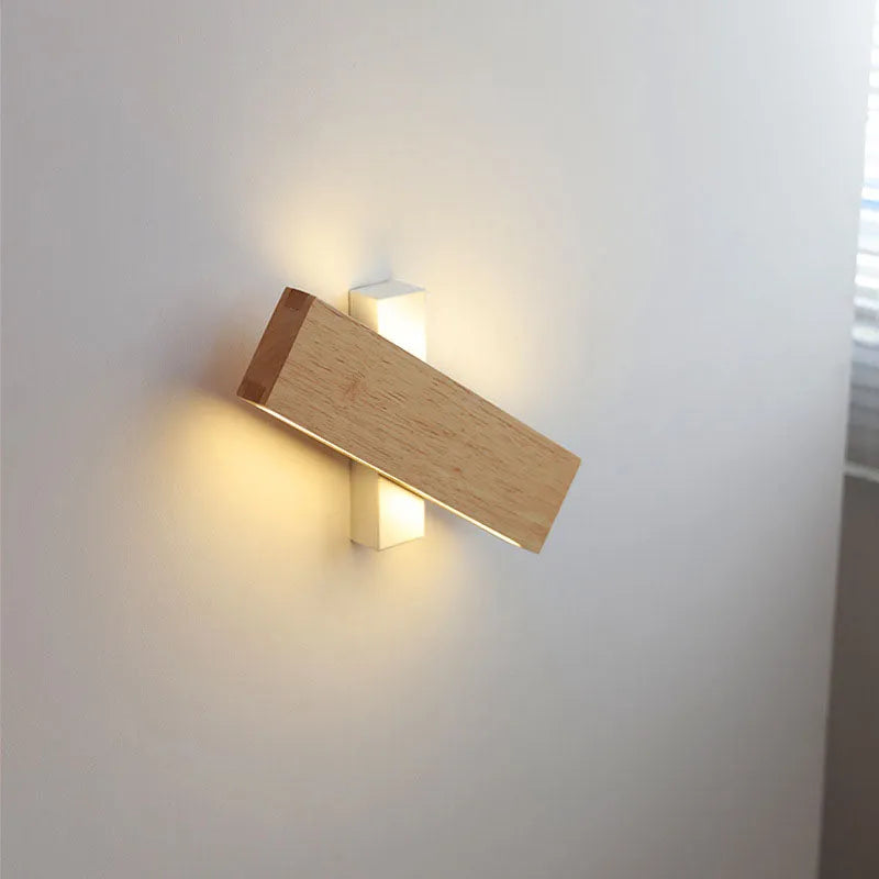 Minimalist Rotatable LED Wall Lamp in Japanese Style