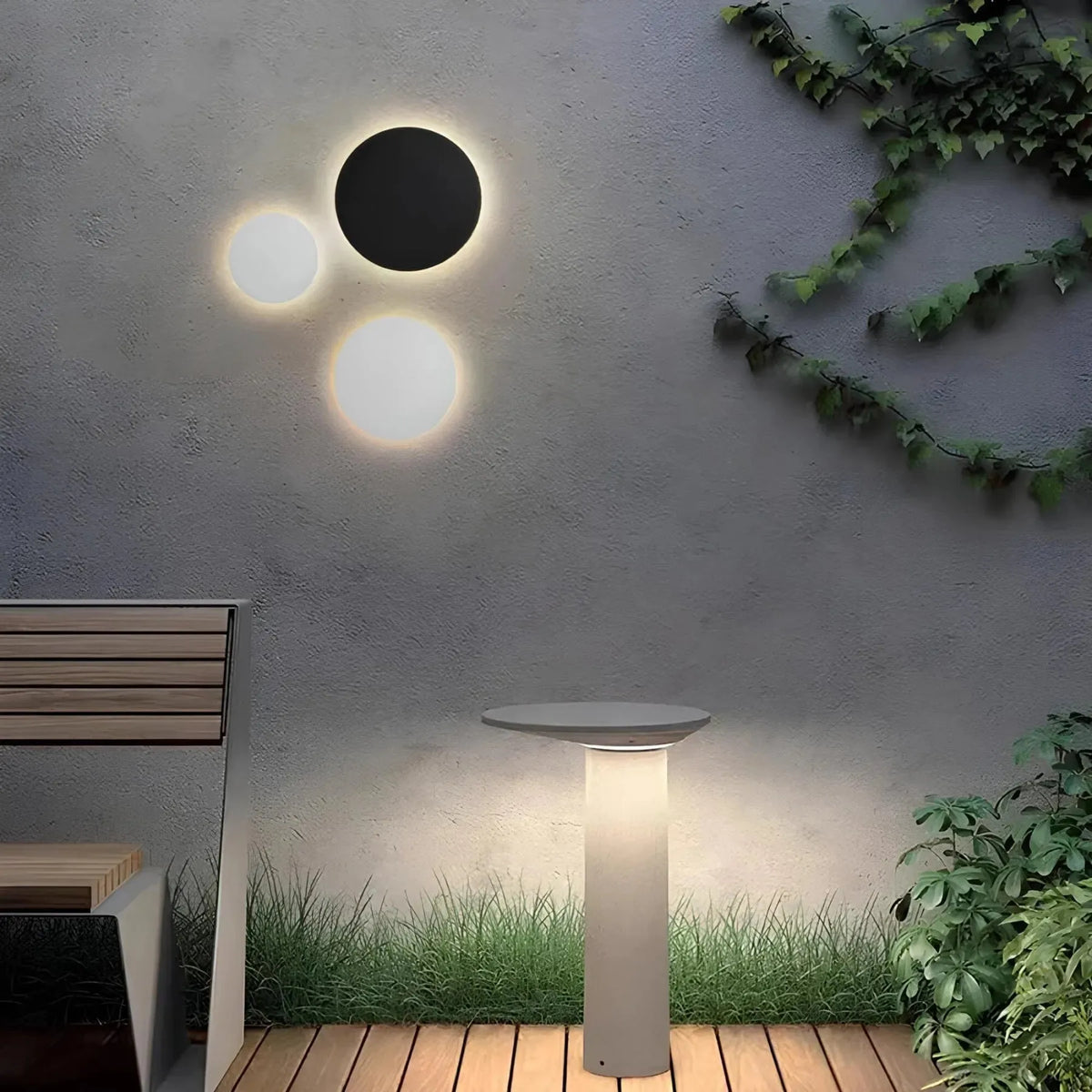 Modern LED Outdoor Wall Light for Patios and Entrances
