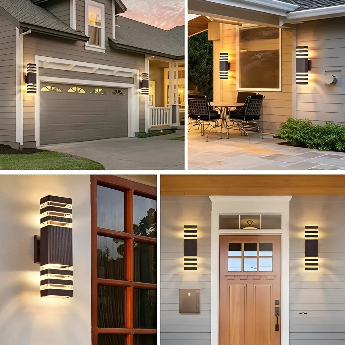 Modern LED Outdoor Wall Light with Up and Down Effect