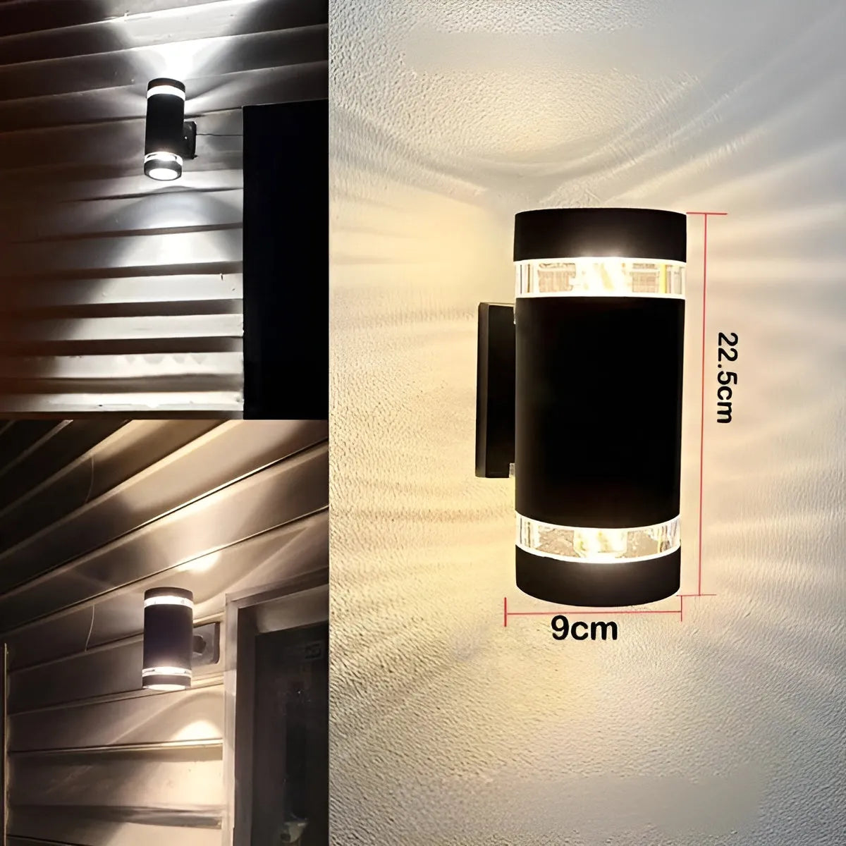 Modern LED Outdoor Wall Light with Up and Down Effect