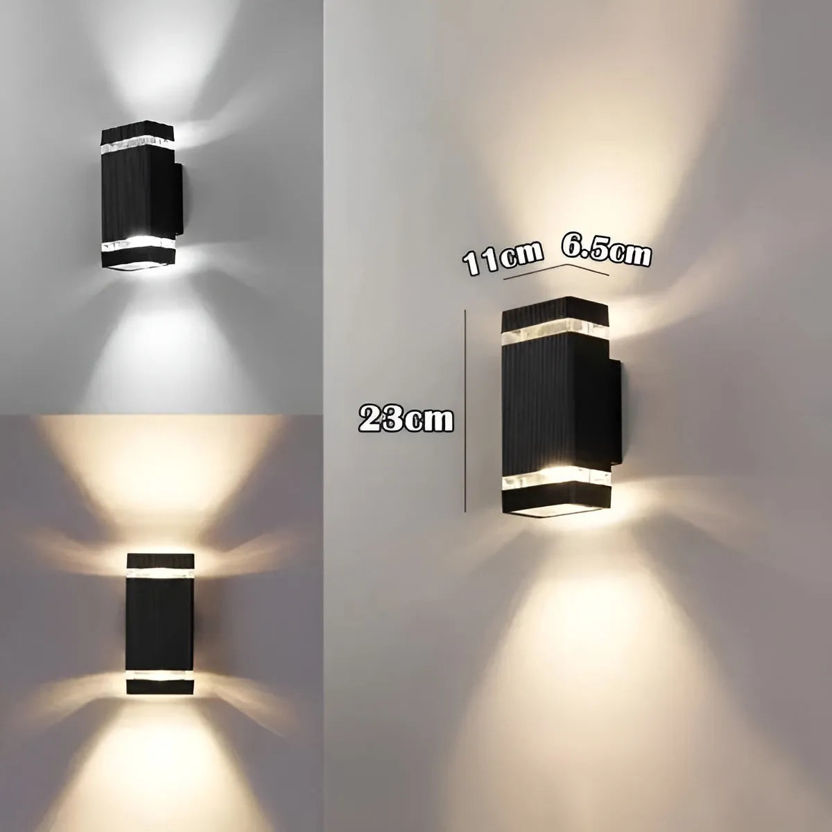 Modern LED Outdoor Wall Light with Up and Down Effect
