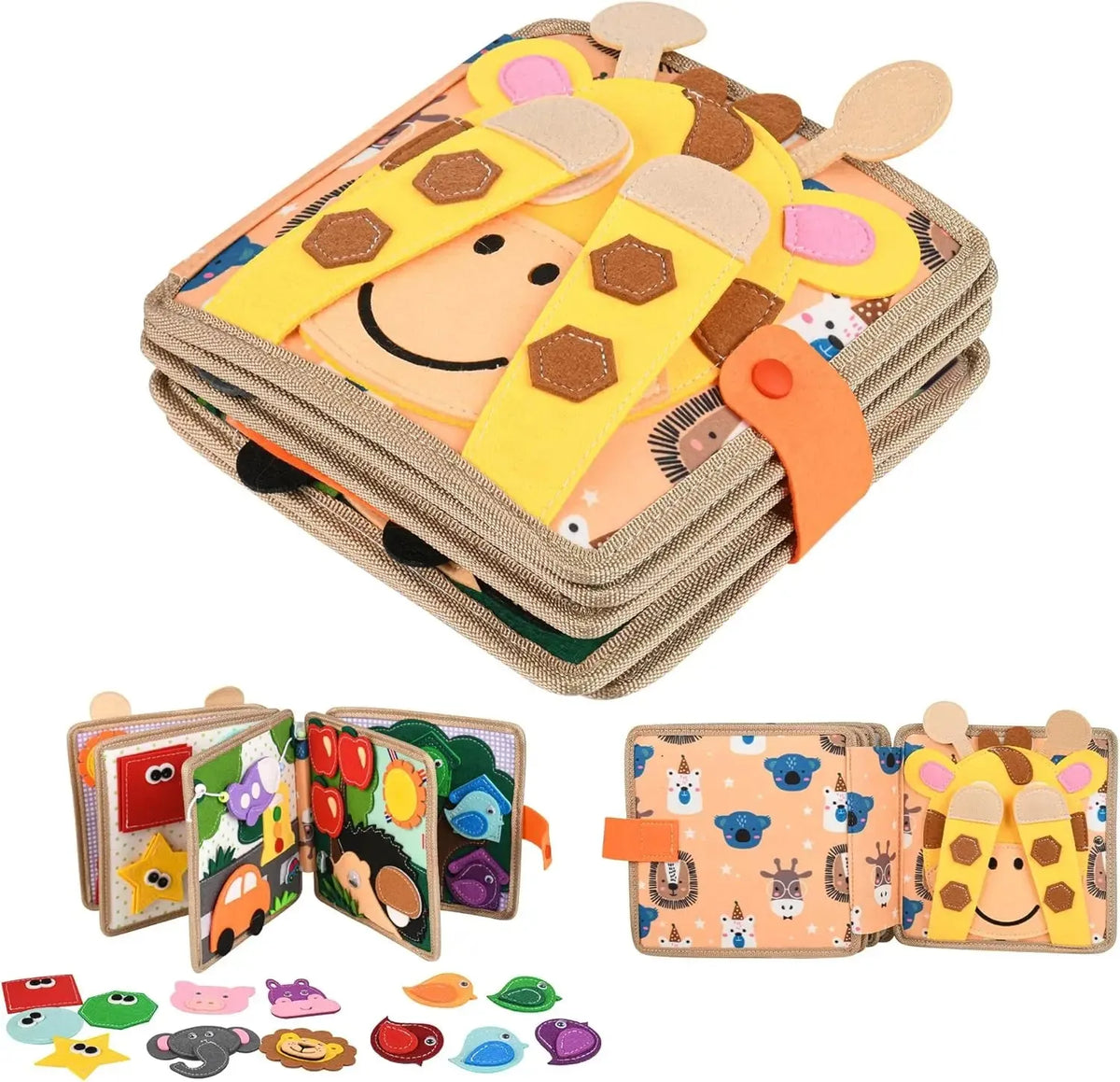Montessori Felt Busy Book for Toddlers