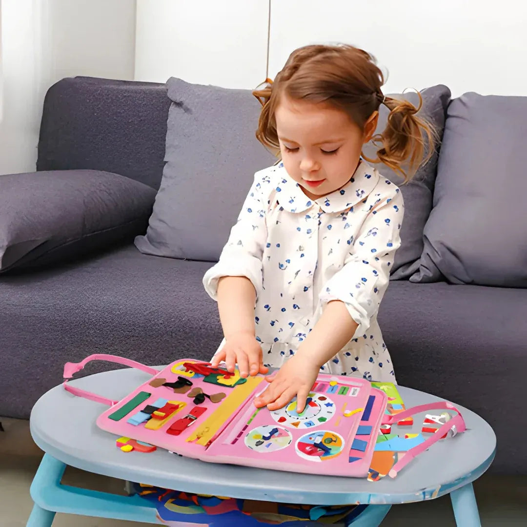 Montessori Felt Learning Busy Book with Interactive Activity Pages
