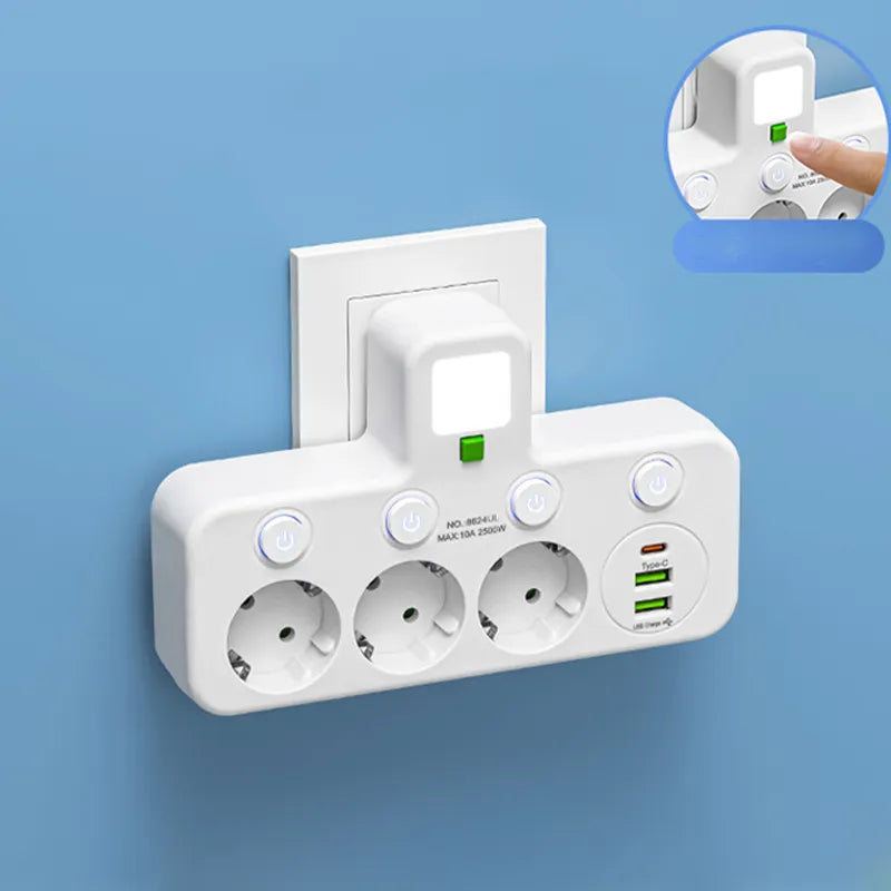 Multi-Socket Surge Protector with USB Ports