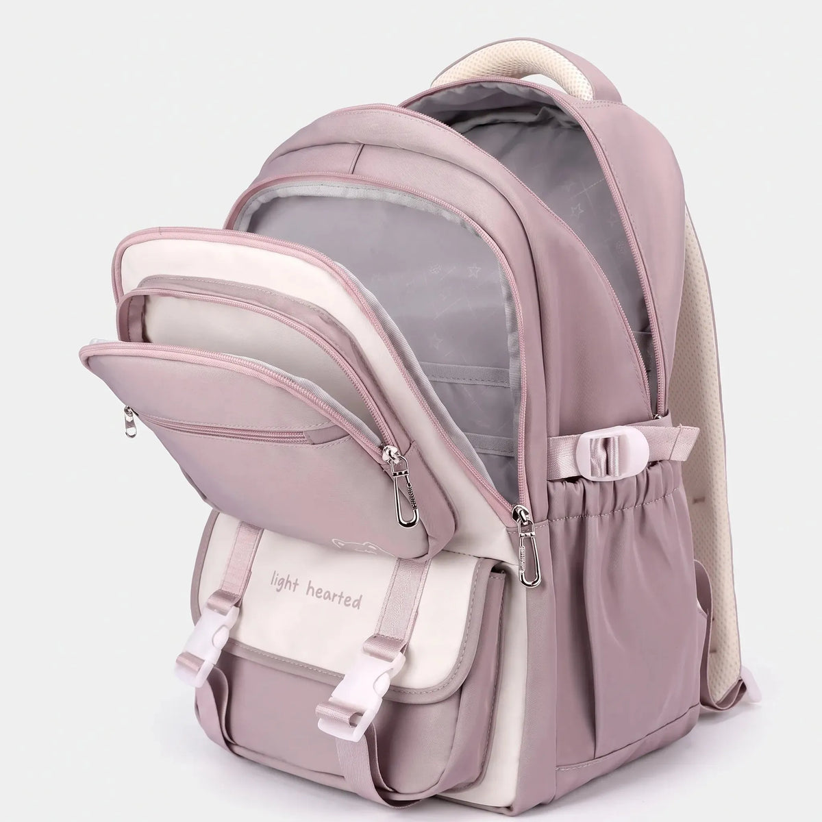 Multifunctional Everyday School Backpack with Luggage Strap