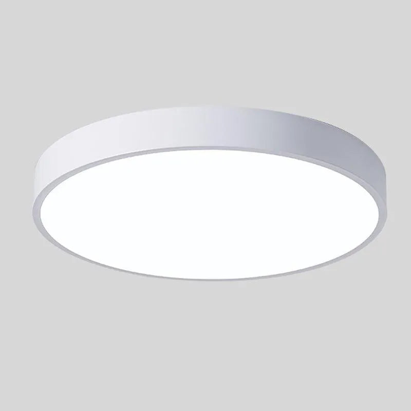 Nordic Macaron LED Ceiling Light with Wooden Accent