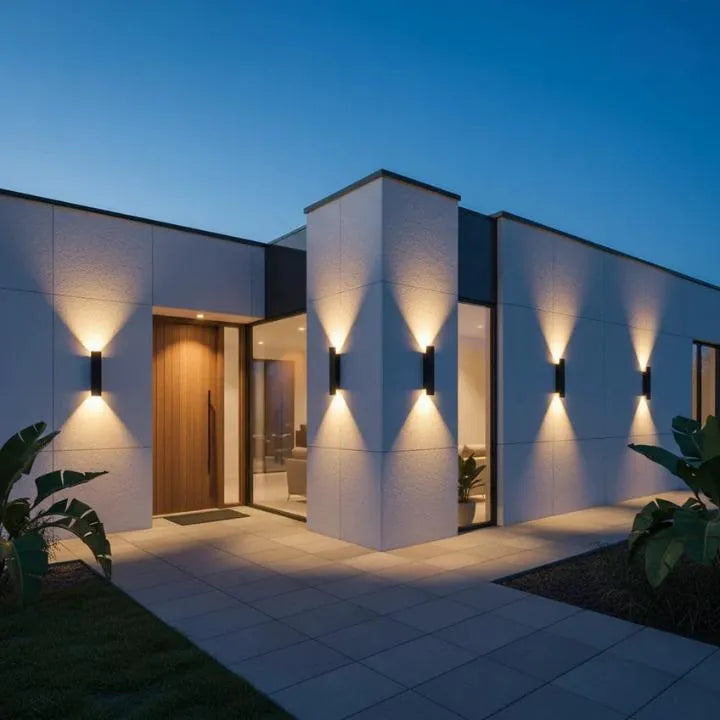 Outdoor Up and Down LED Wall Light with Weatherproof Housing