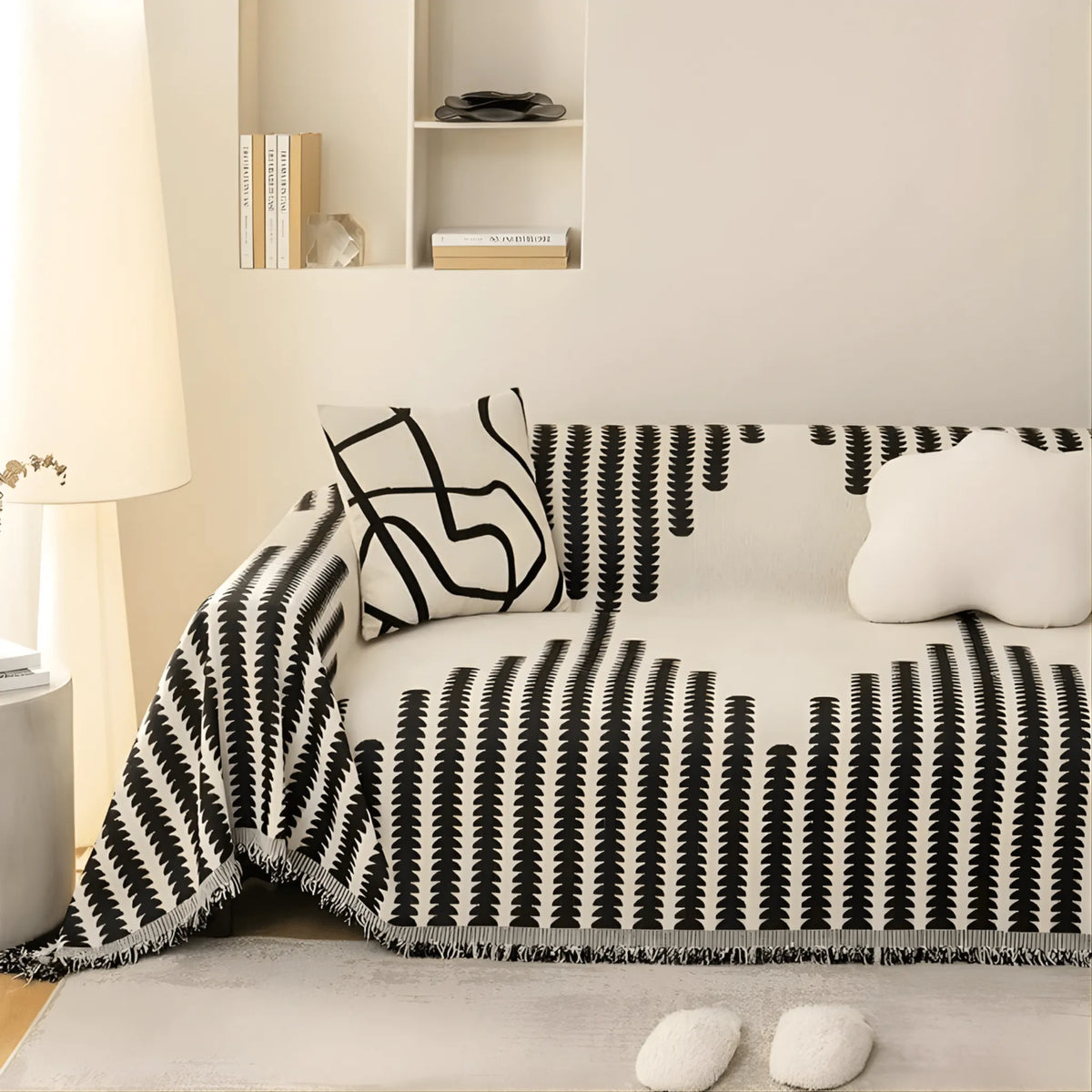 Pet-Friendly Chenille Sofa Cover with Scratch-Resistant Fabric