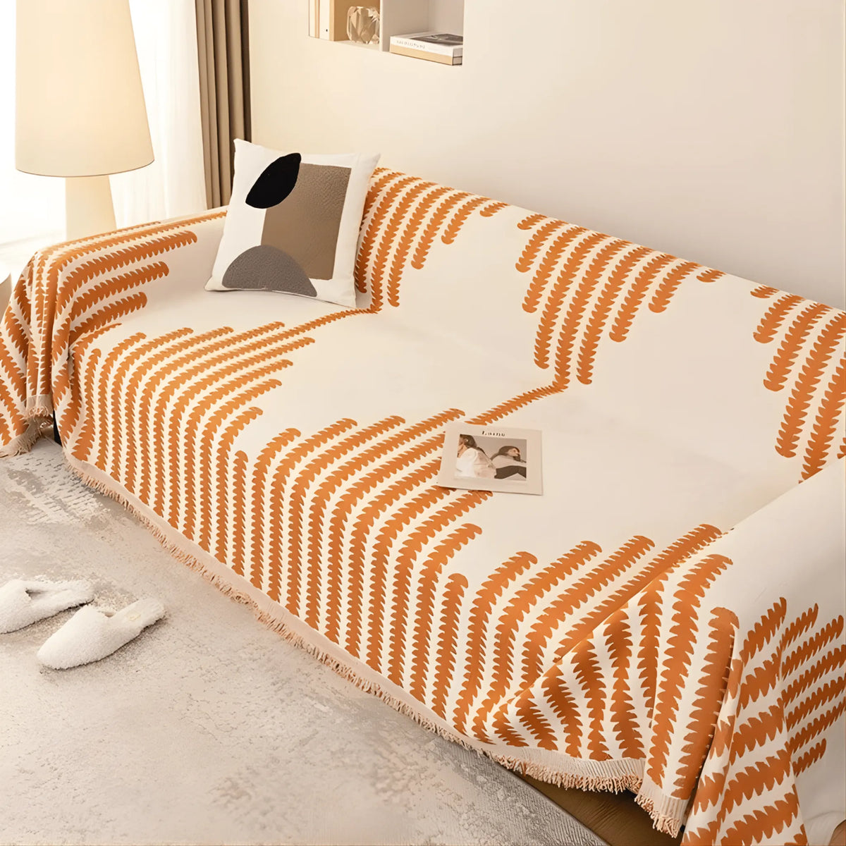 Pet-Friendly Chenille Sofa Cover with Scratch-Resistant Fabric