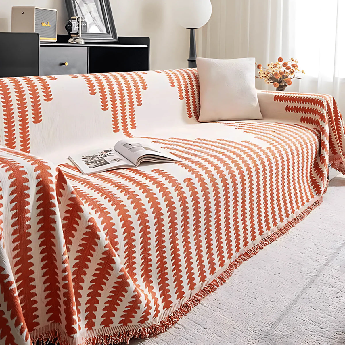 Pet-Friendly Chenille Sofa Cover with Scratch-Resistant Fabric