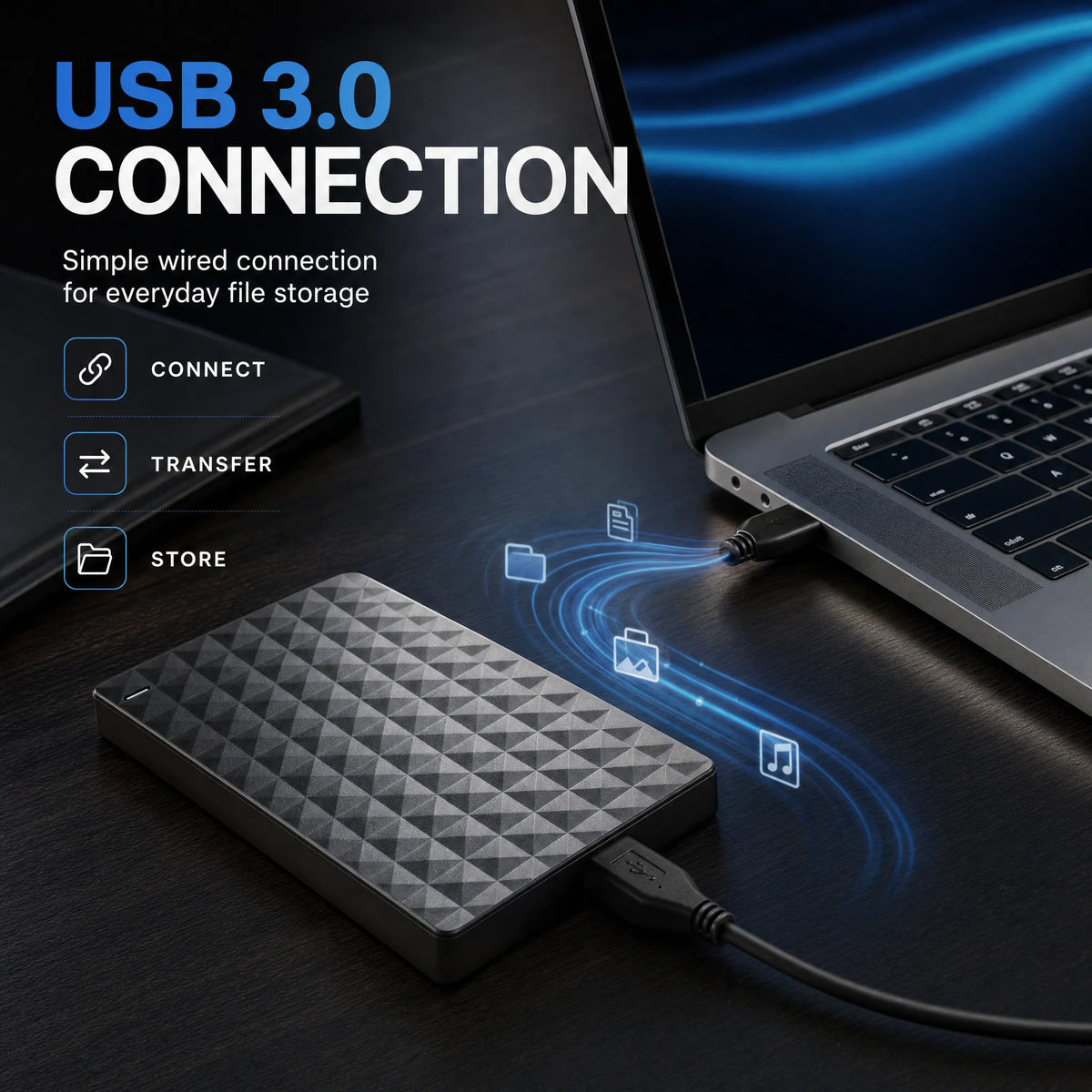 Portable External Hard Drive 10 TB with USB 3.0