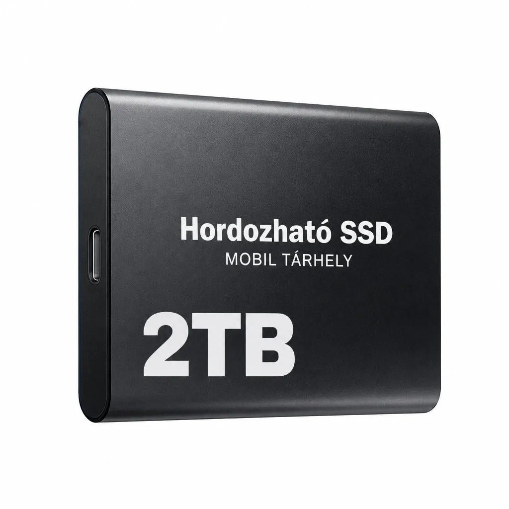Portable External SSD with USB-C Connection and 2 TB Storage