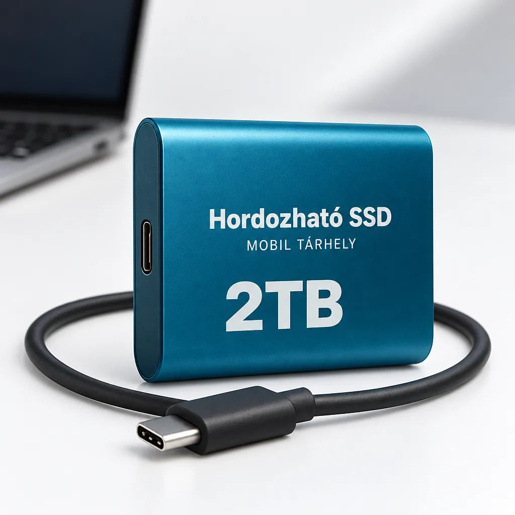 Portable External SSD with USB-C Connection and 2 TB Storage