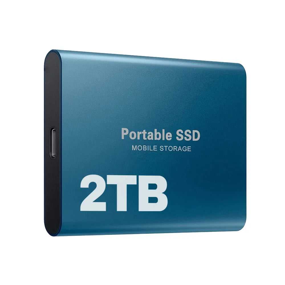 Portable External SSD with USB-C Connection and 2 TB Storage