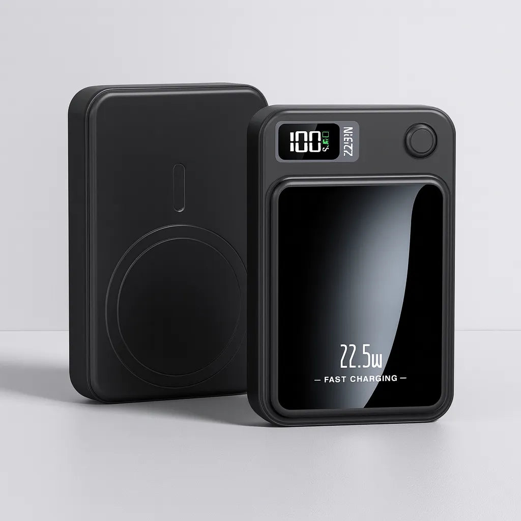 Portable Power Bank with Fast Charging and Wireless Charging