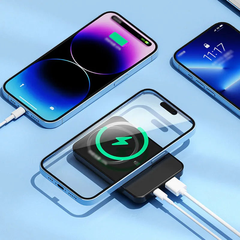 Portable Power Bank with Fast Charging and Wireless Charging