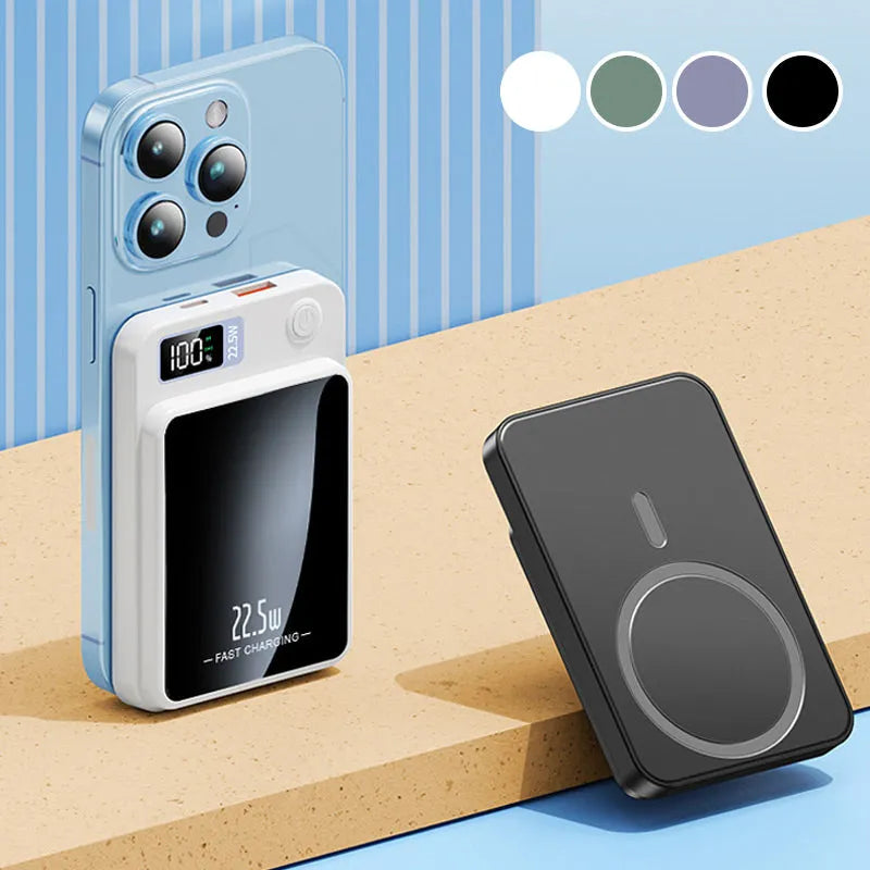 Portable Power Bank with Fast Charging and Wireless Charging