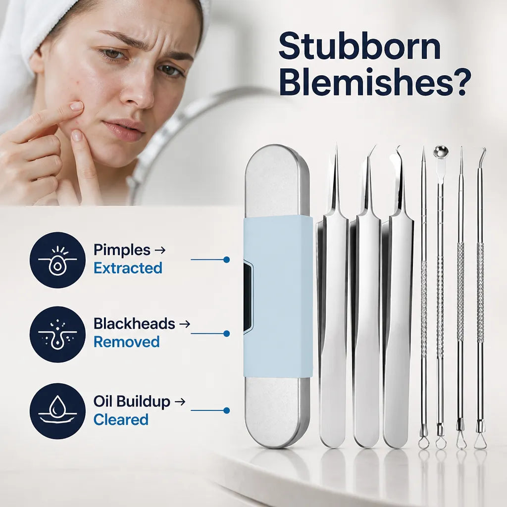 Precision Blackhead Remover Kit with Travel Case