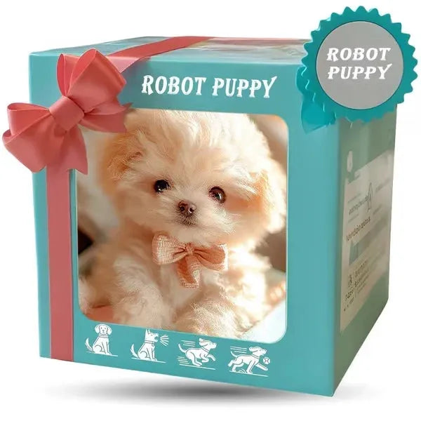 Realistic Interactive Robot Puppy Plush Toy