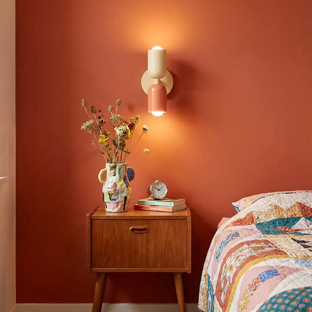 Retro Wall Lamp in Vibrant Colors