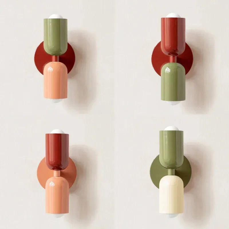 Retro Wall Lamp in Vibrant Colors