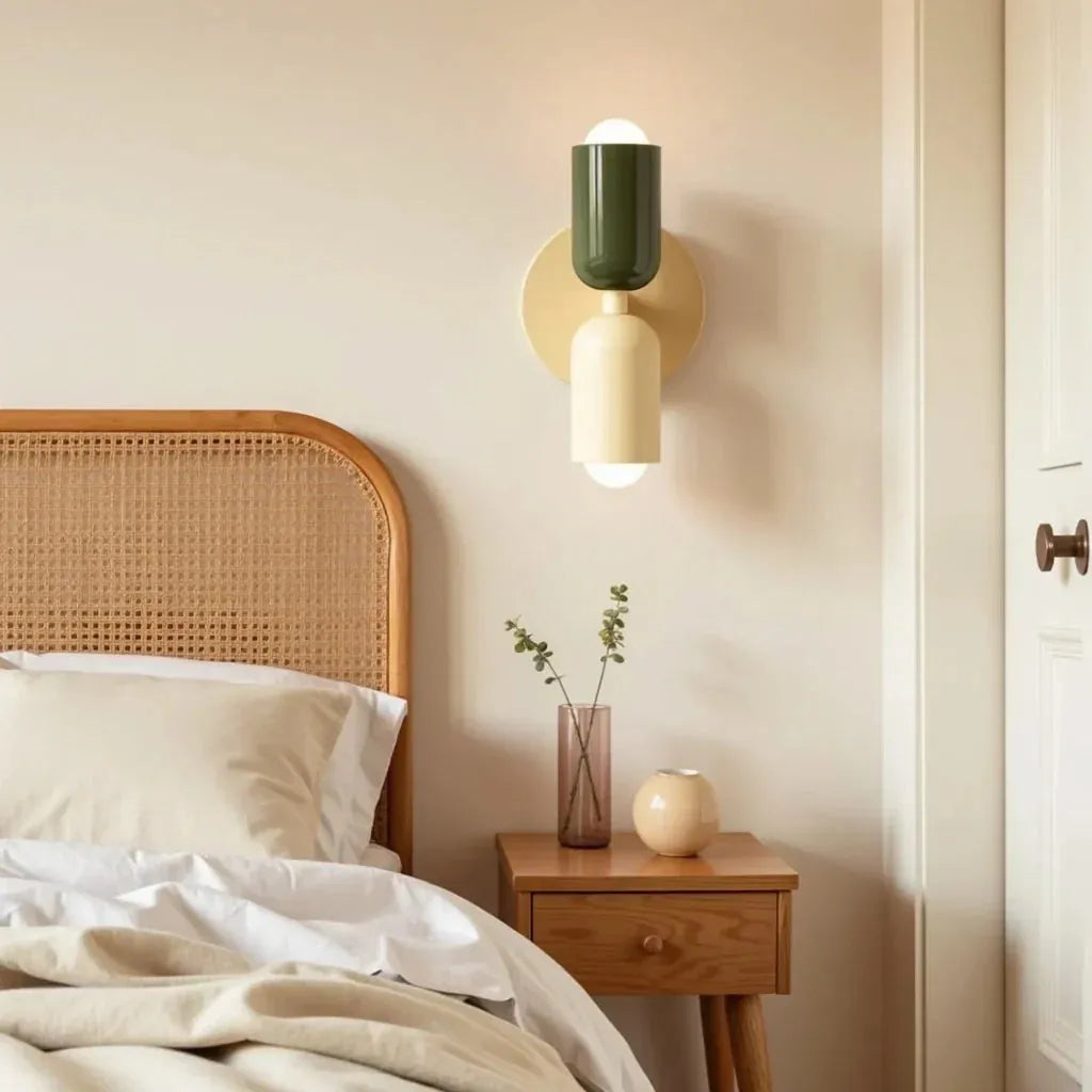 Retro Wall Lamp in Vibrant Colors