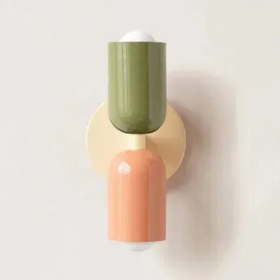 Retro Wall Lamp in Vibrant Colors