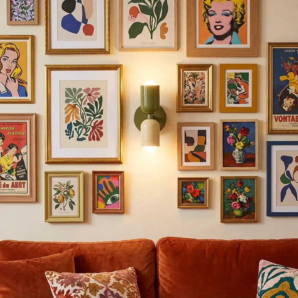 Retro Wall Lamp in Vibrant Colors