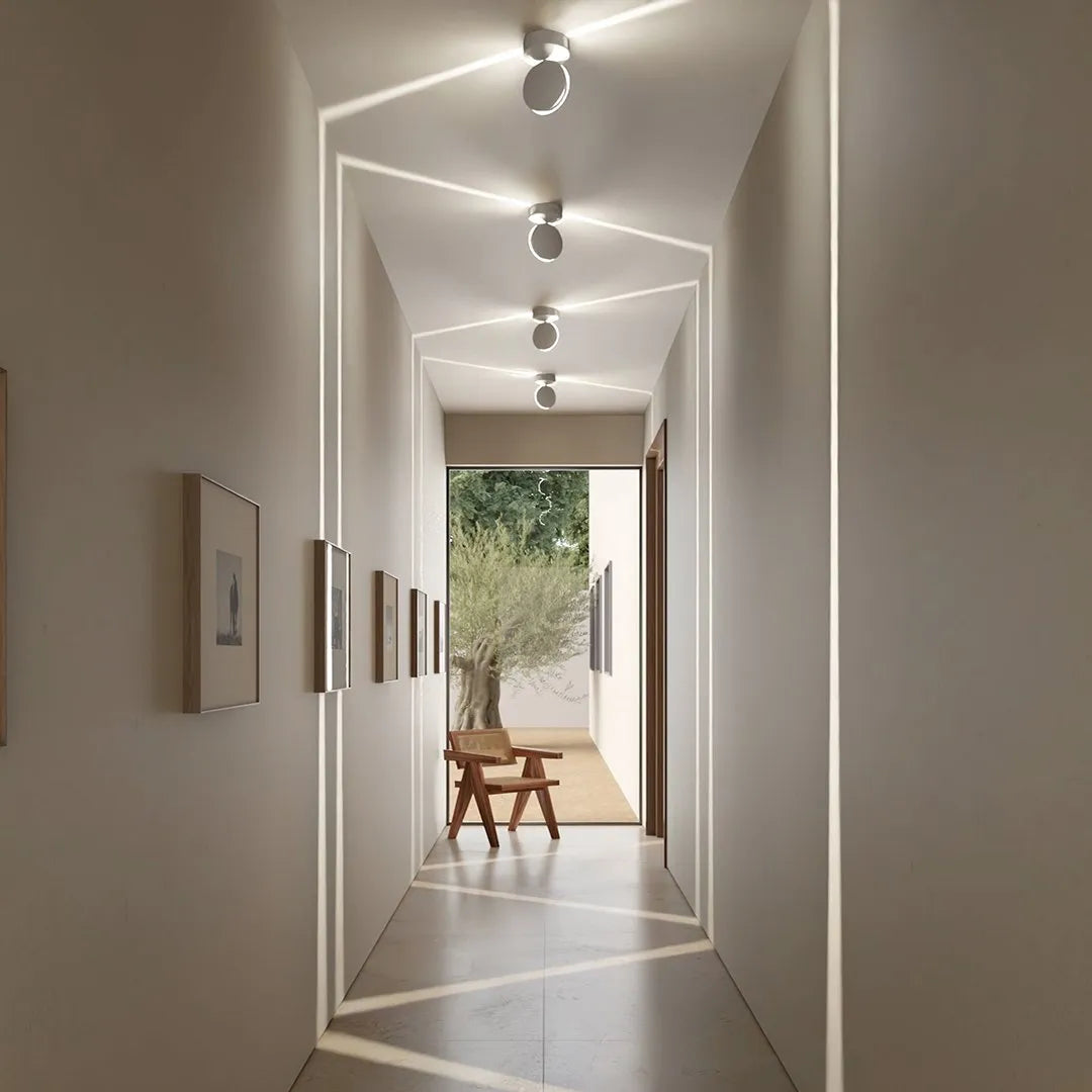 Rotating LED Wall Lamp with Square Light Beam