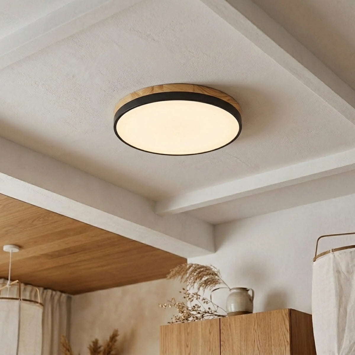 Round Disc Flush Mount Ceiling Light