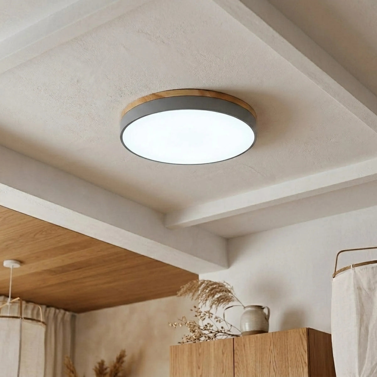 Round Disc Flush Mount Ceiling Light