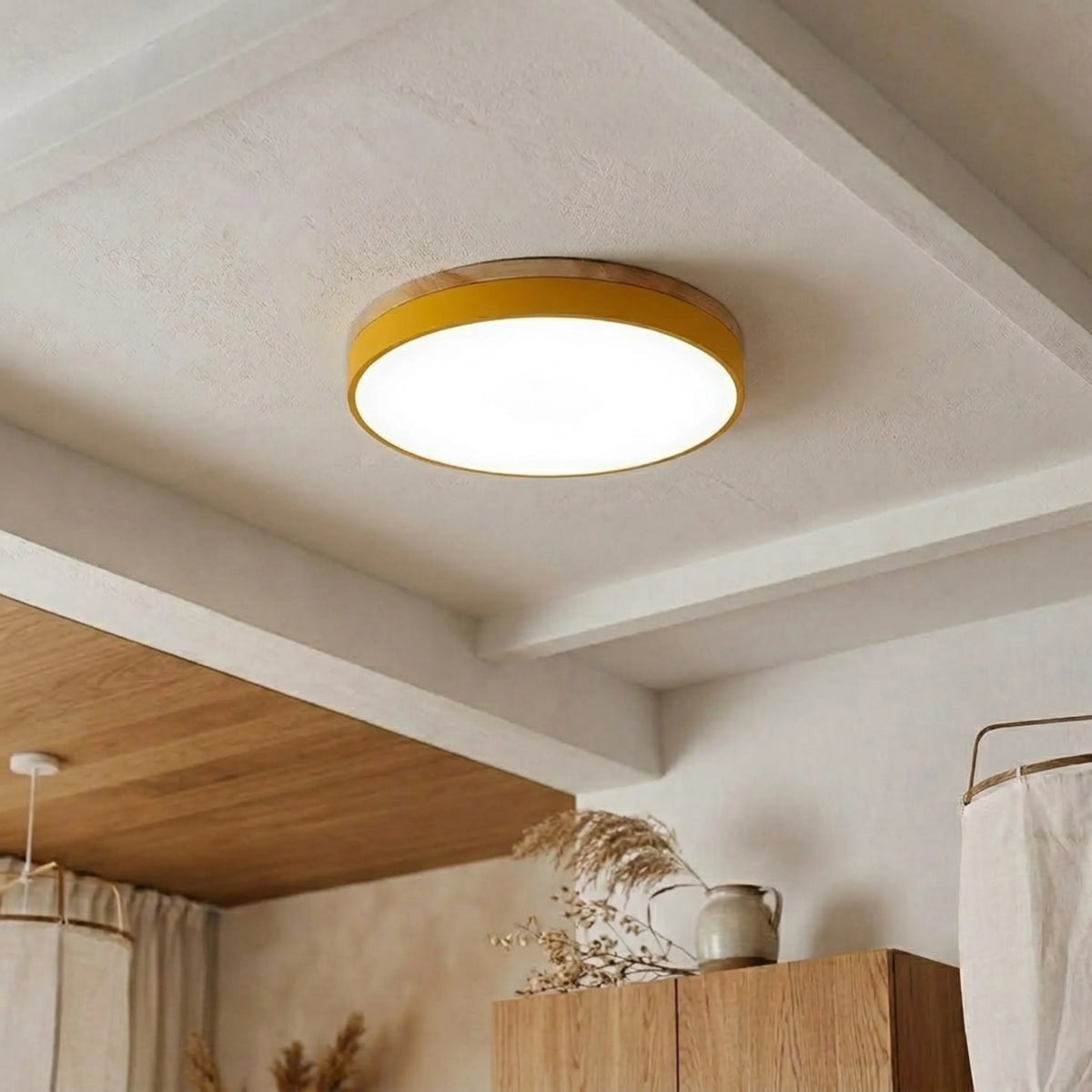 Round Disc Flush Mount Ceiling Light