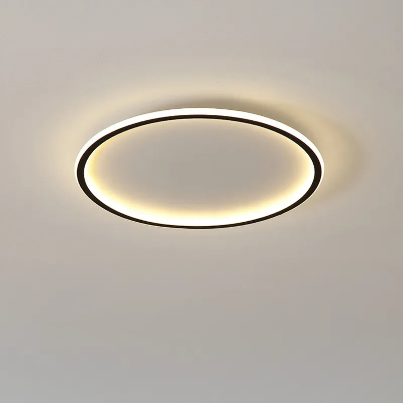 Round Scandinavian LED Ceiling Light Fixture