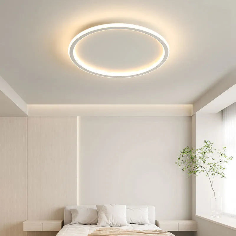 Round Scandinavian LED Ceiling Light Fixture
