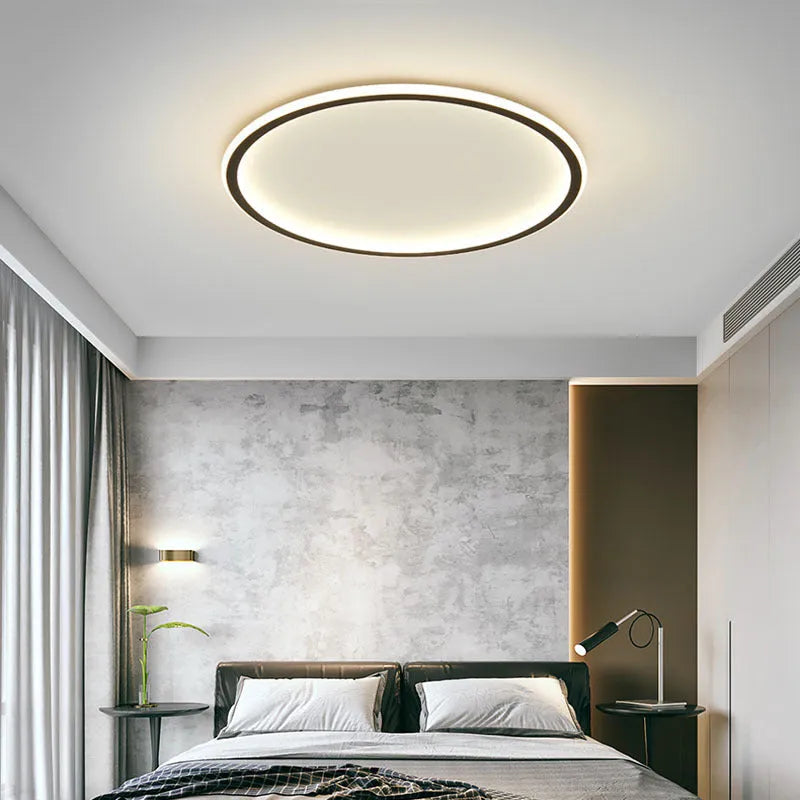 Round Scandinavian LED Ceiling Light Fixture