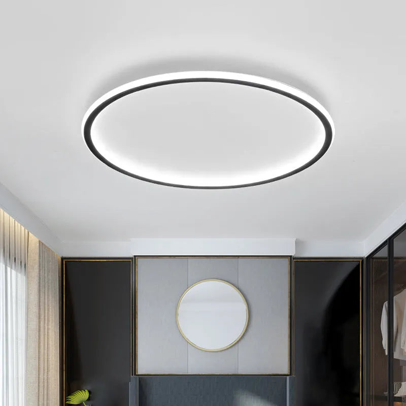 Round Scandinavian LED Ceiling Light Fixture