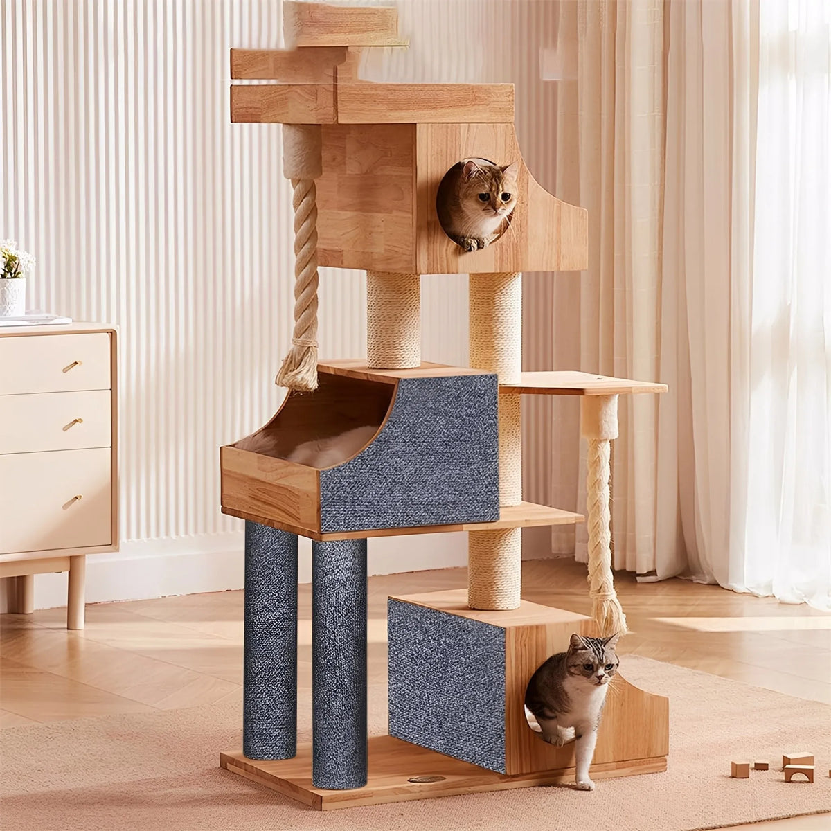 Self-Adhesive Cat Scratching Mat with Furniture Protector