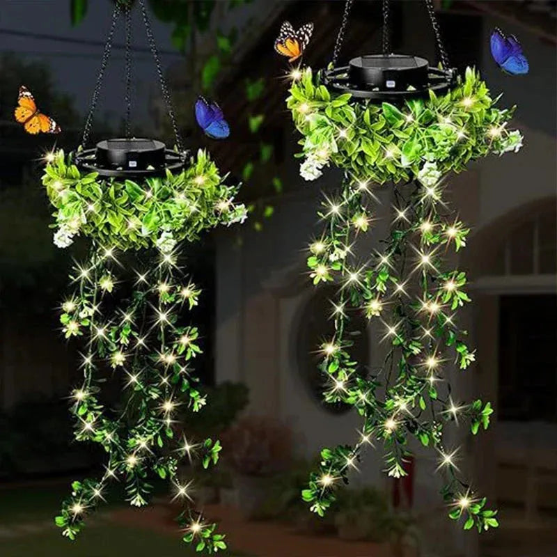 Solar Ivy String Lights for Garden Decor