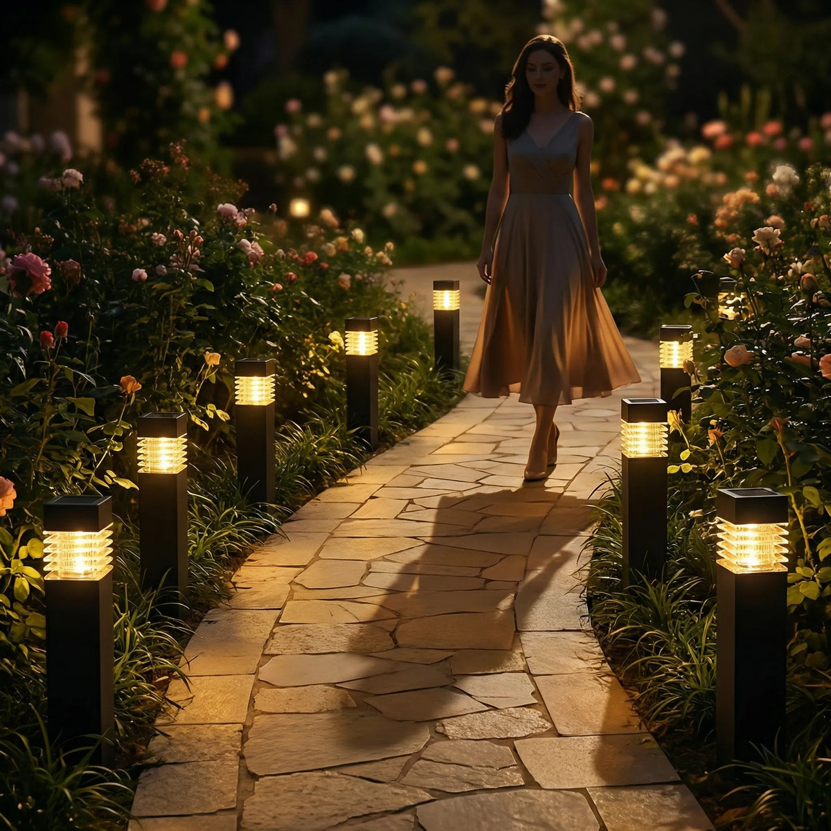 Solar LED Garden Stake Lights for Pathways