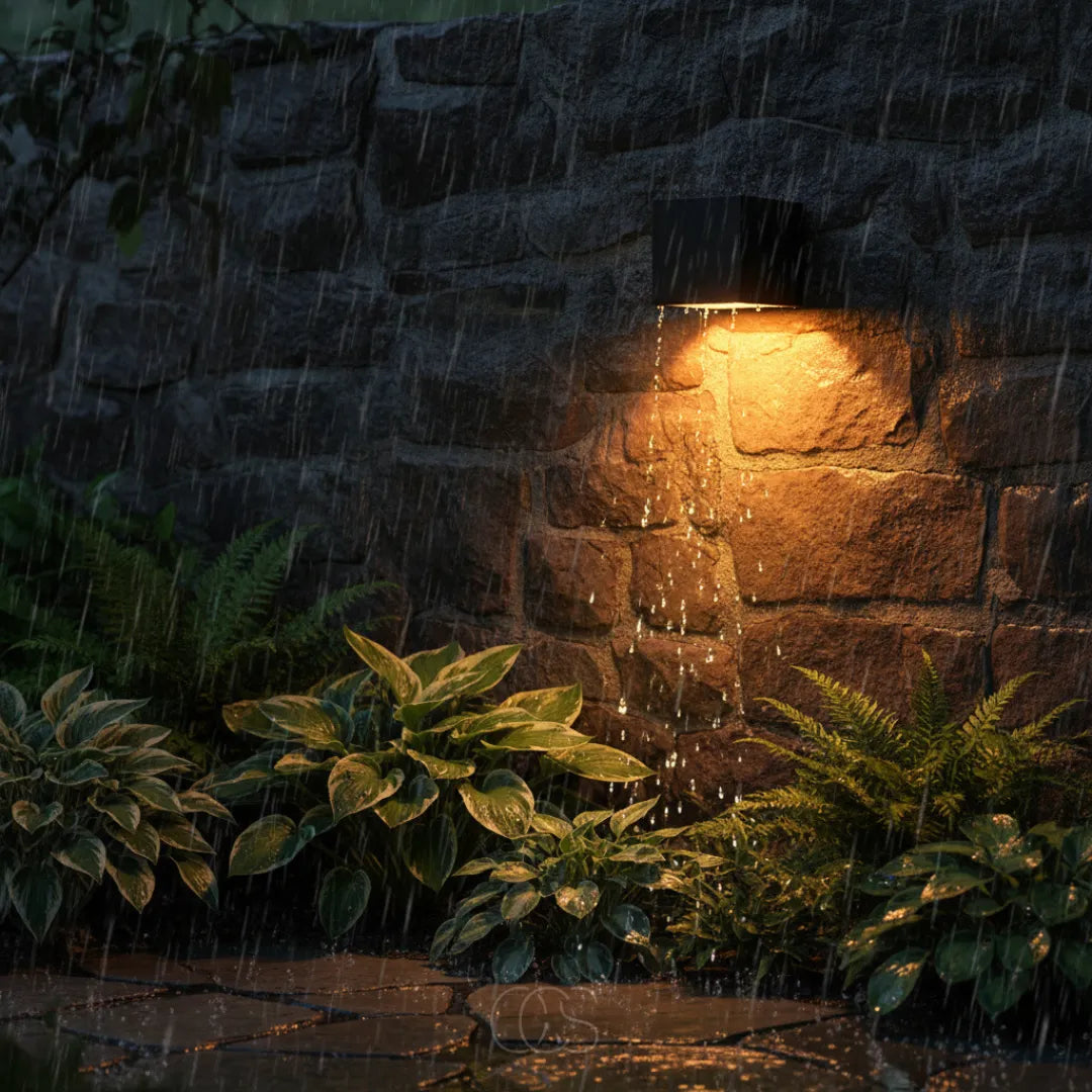 Solar LED Outdoor Wall Light with Dusk-to-Dawn Sensor