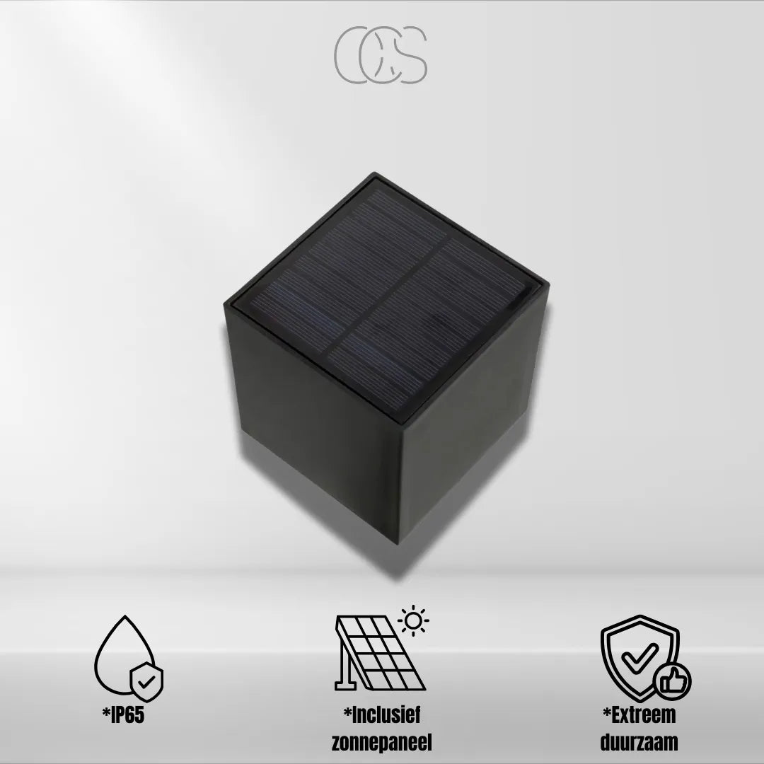 Solar LED Outdoor Wall Light with Dusk-to-Dawn Sensor