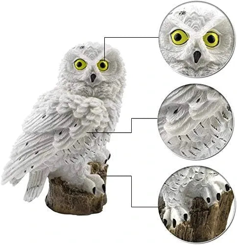 Solar Owl Garden Stake Light with Warm White LED