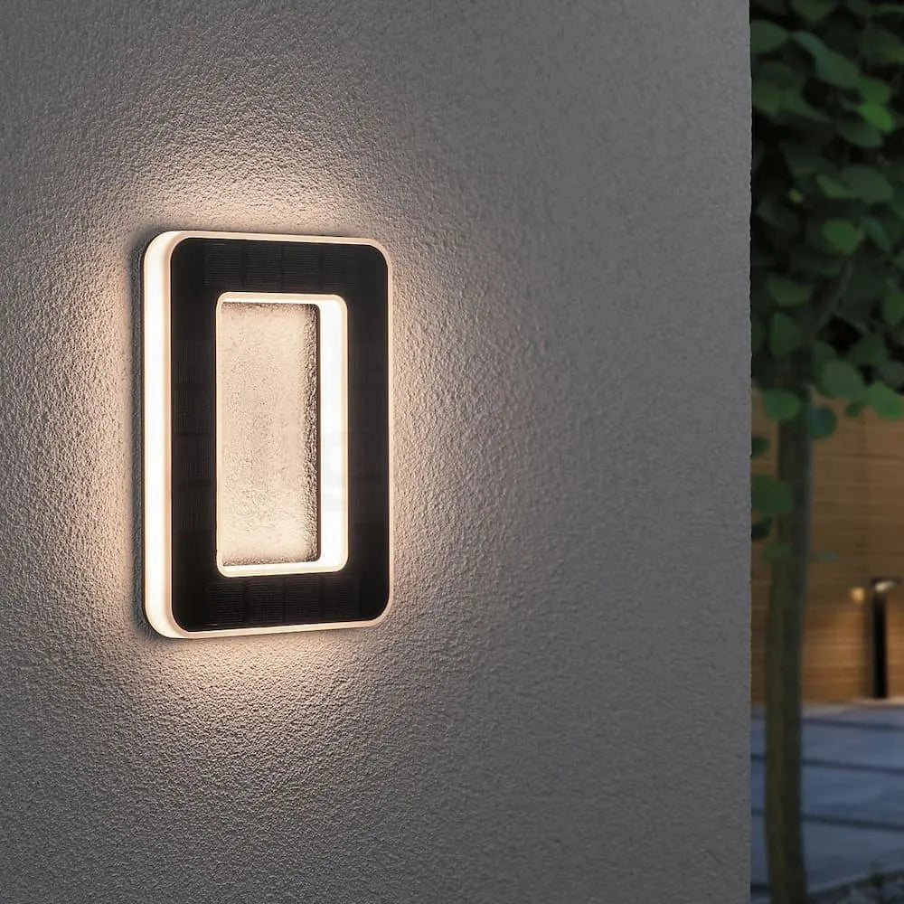 Solar Powered LED House Number Sign with Dusk Sensor