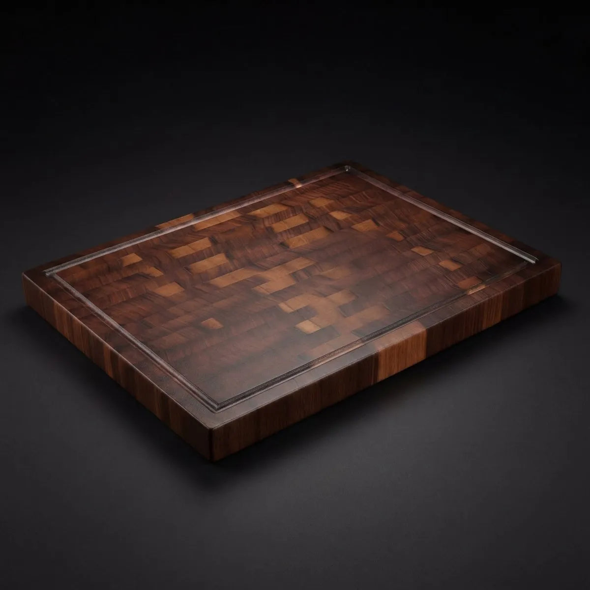 Solid Walnut Cutting Board with Knife-Friendly Surface