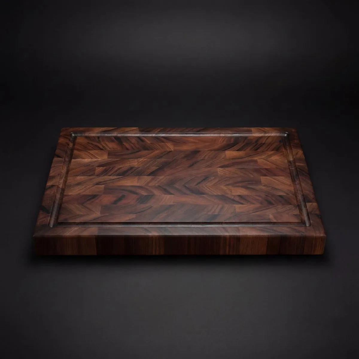 Solid Walnut Cutting Board with Knife-Friendly Surface